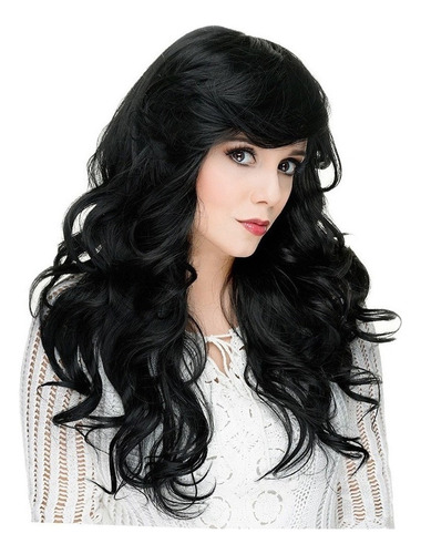 Real Natural Black Long Human Hair Wigs With Bon 2024