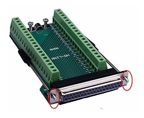 Db37 Rs232 D Sub Sin Soldadura Serial Terminal De Puert...