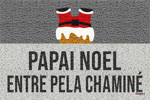 Tapete Capacho Personalizado Feliz Natal Modelo 7