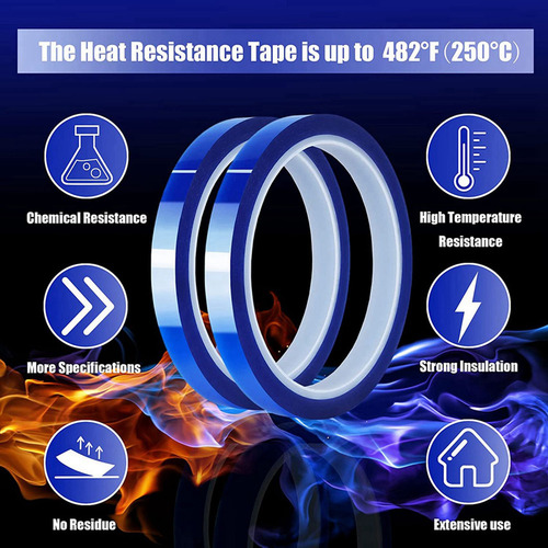 10 Rollos De Cinta Térmica De Transferencia De Calor De 10 M