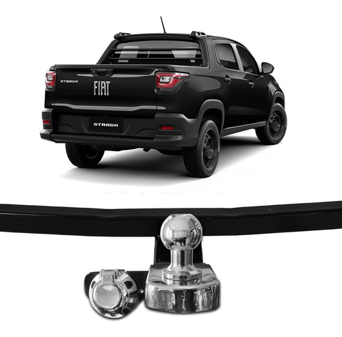 Imagem 6 de 6 de Engate Reboque Fiat Strada 2021 Freedom Fixo 700kg
