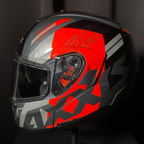 Capacete Escamoteável Axxis Roc Sv Com Viseira Solar Robocop