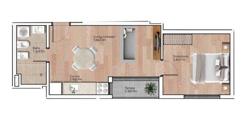 Venta Apartamento La Blanqueada 1 Dormitorio Terraza