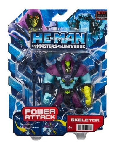 He Man Figura Skeletor Power Attack Mattel Nueva Original