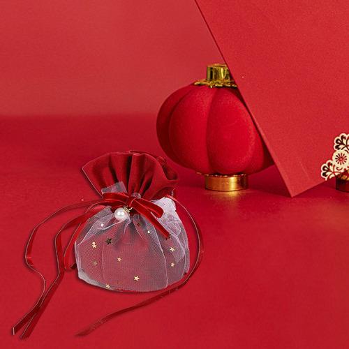 Bolsas De Dulces Para Joyería, Bolsas De Regalo Con Rojo