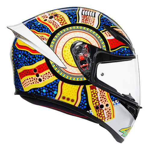 Capacete Agv K1 Dreamtime Cor Azul Tamanho do capacete M (57/58)