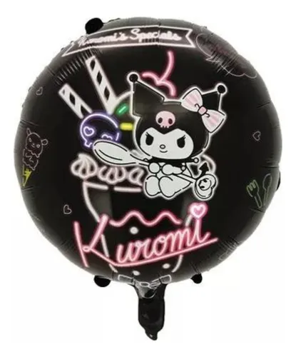 Decoración Cumpleaños Kuromi Sanrio Para Niñas + Número