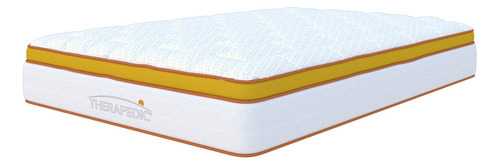 Colchón Queen Size Therapedic Espumas Super Suaves Premium Color Blanco