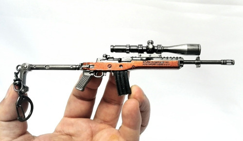 Miniatura Diecast 1/6, Fusil Ruger Mini 14