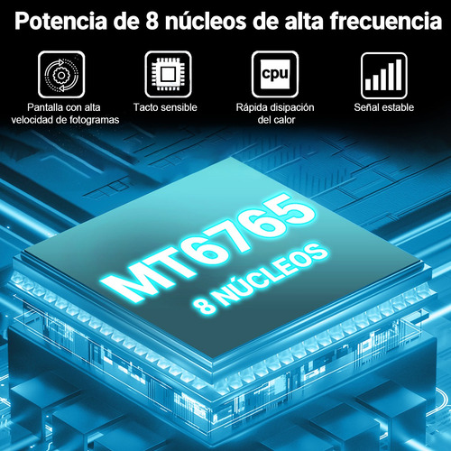 Teléfono Android 13 Sim Dual 12gb+256gb Rom Octa-core 8000mah Full Hd 6.8 Pulgadas Celular Expansión 512 Gb Con Reconocimiento Facial Y Huellas