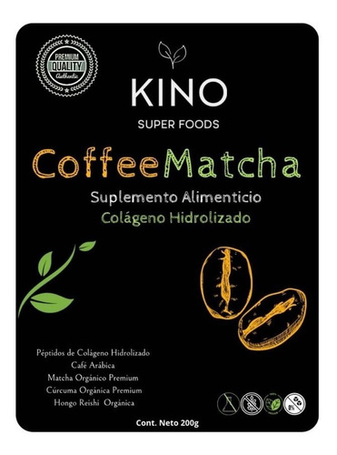 Coffematcha Colágeno Hidrolizado+ Café, Matcha+cúrcuma+reish