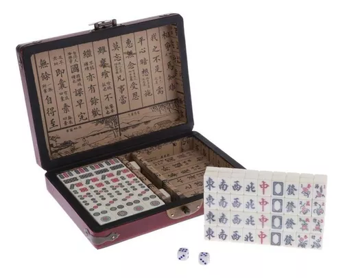 2023 Novo Mini Conjunto de Mahjong de Viagem com Majiang Jogo de