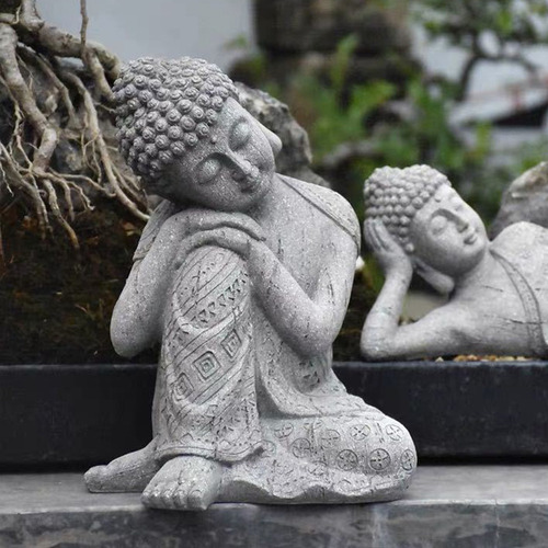 Estatua De Buda Estatuilla Interior Al Aire Libre Jardín De