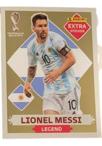 Tarjeta Messi Panini Legend Gold Original