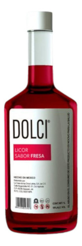 Paquete De 3 Licor Dolci De Fresa 1 L