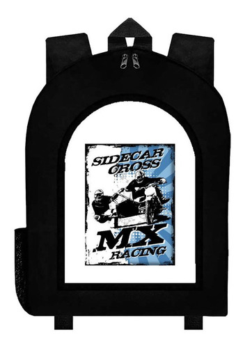 Mochila Negra Motos Carrera Art#ar339