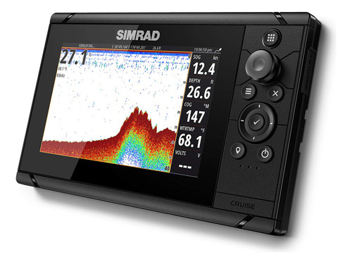 Simrad Cruise - Plotter Gps De 7 A 7 Pulgadas Con Transductor 83/200, Mapas Costeros C-map Us Precargados