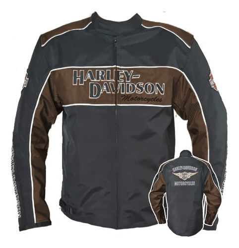 Jaqueta Harley Davidson Marrom Impermeável 