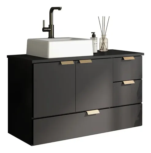 Armário Suspenso Com Cuba Para Banheiro