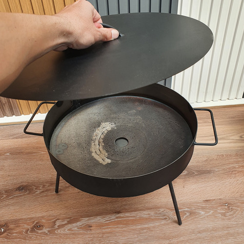 Disco Paellera 44 Cm Tapa Patas Desmontables Asador Cocinar
