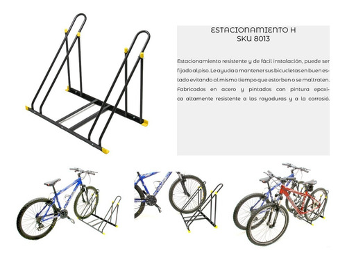 Imagen 3 de 6 de Estacionamiento Bps Piso Empotrable P/ 2 Bicicletas