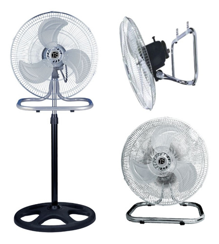 Ventilador Tipo Industrial 3 En 1 Ts Home 