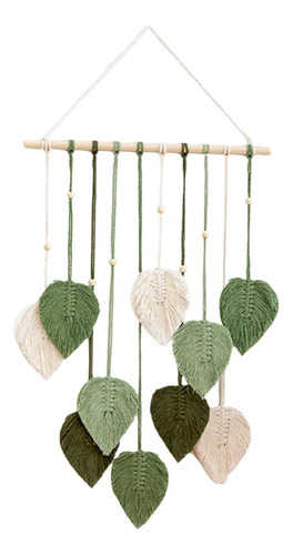 Macramé Para Colgar En La Pared, Telón De Fondo Con Verde