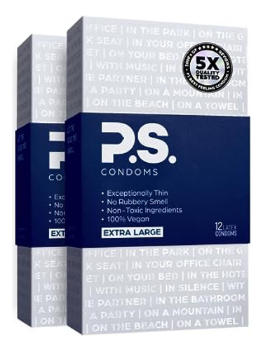 Ps Condoms Preservativos De Látex Extra Grandes Para Hombres