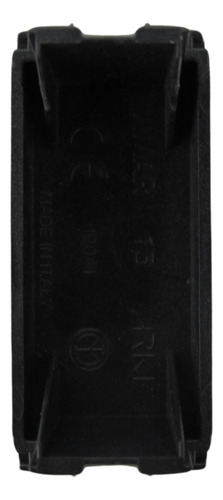 Placa Negra Con Toma Y 2 Módulos Ciegos Aluminio Vimar Arke Color Negro Y Aluminio Corriente Nominal 15 A Voltaje Nominal 127v