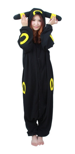 Anime Pokemon Umbreon Pijama Macacão Kigurumi Cosplay