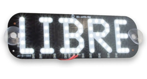 Imagen 2 de 4 de Letrero Led Taxi Libre Conector Encendedor Varios Colores