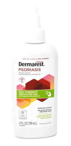 Gel Medicado Para La Psoriasis 4 Onzas De Fuerza Máxima