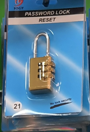 Candado 21 Mm Combinación De 3 Números