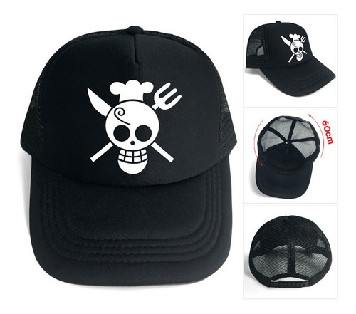 Bandera Sanji Gorra Anime One Piece