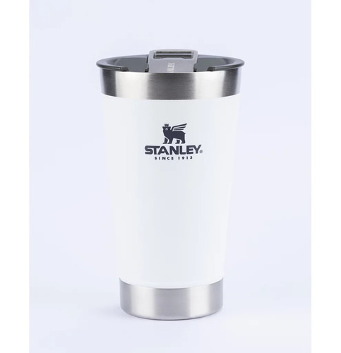 Stanley Copo térmico 473 ml tampa abridor aço inox Branco