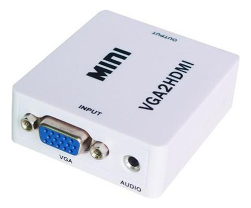 Convertidor / Adaptador Vga A Hdmi + Audio - Pc Y Portátiles