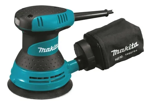 Lijadora profesional roto orbital Makita BO5030 con sistema velcro azul 300W 220V