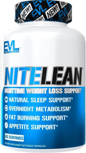 Evlution Nutrition Night Time Fat Burner Support Sin Sabor