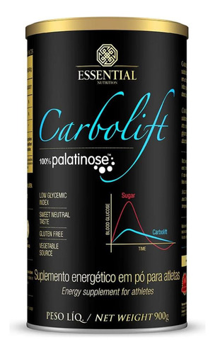 Carbolift 100% Palatinose 900g - Essential Nutrition Sabor Natural