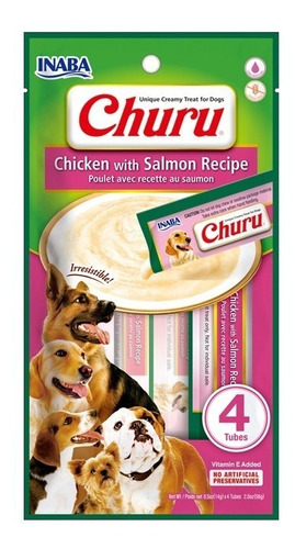 Snack Para Perros Ciao Churu Pollo Con Salmón 4u Pethome