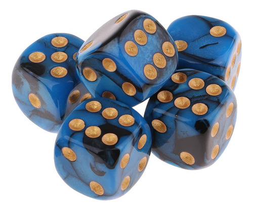 5 Dados De Juego De 5x5x6 Caras Dados De 16 Mm Para 5 Piezas