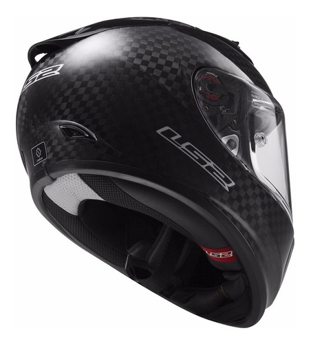 Casco Ls2 323 Arrow Carbono Solid Color Negro Tamaño del casco M