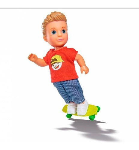 Imagen 2 de 2 de Evi Love Muñeco Timmy Con Skate 105733070