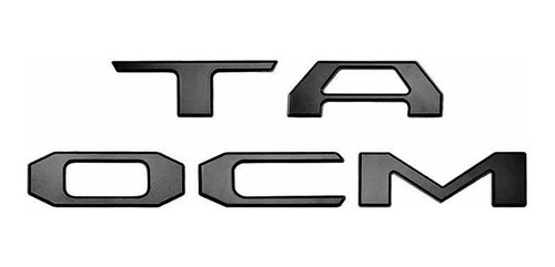 Emblema Toyota Tacoma Batea Cajuela Negro 2016 - 2022