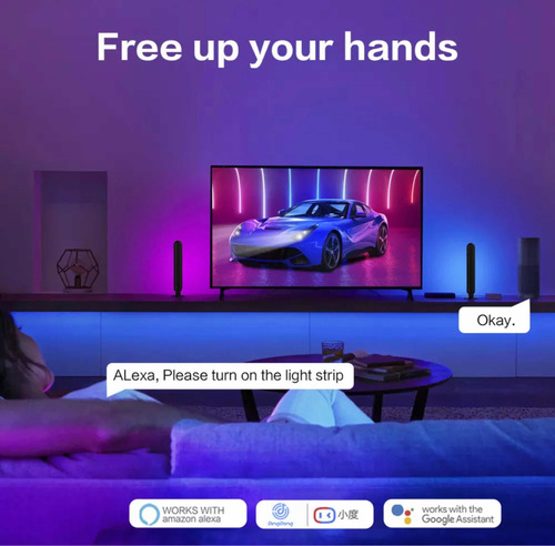 Imagen 8 de 10 de Iluminador De Ambientes Lámparas De Colores Led Smart Lamp