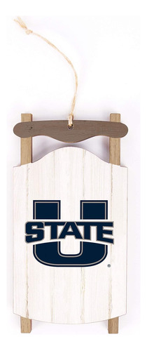 Adorno Colgante De Madera Mdf Con Logotipo De Utah State Uni