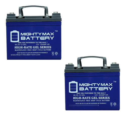 Bateria Gel Repuesto 12 V 35 Ah Para Silla Electrica Multego
