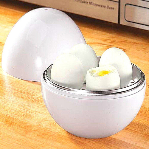 Imagem 6 de 6 de Recipiente Cozinhar Ate 04 Ovos Rapido Pratico Microondas