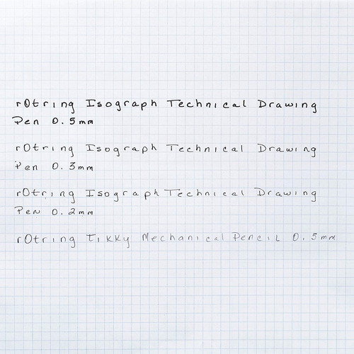 Rotring S0699370 Isograph Gráfico Técnico Plumas, Set, 3-pen