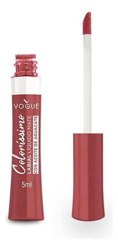 Labial Liquido Vogue Indeleble Larga Duración Colorisimo 5ml Carmín Matte